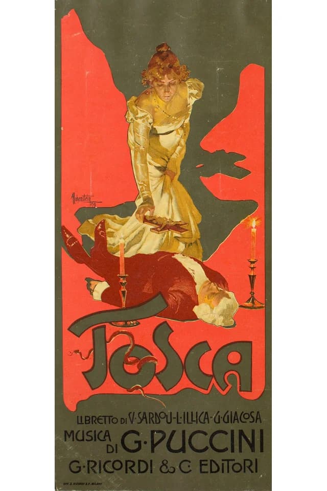 Tosca — Museu Nacional d’Art de Catalunya — Adolf Hohenstein, 1899 poster